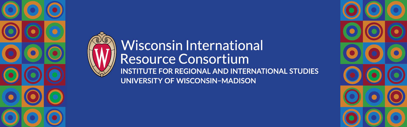 WIRC logo with circle design on each side